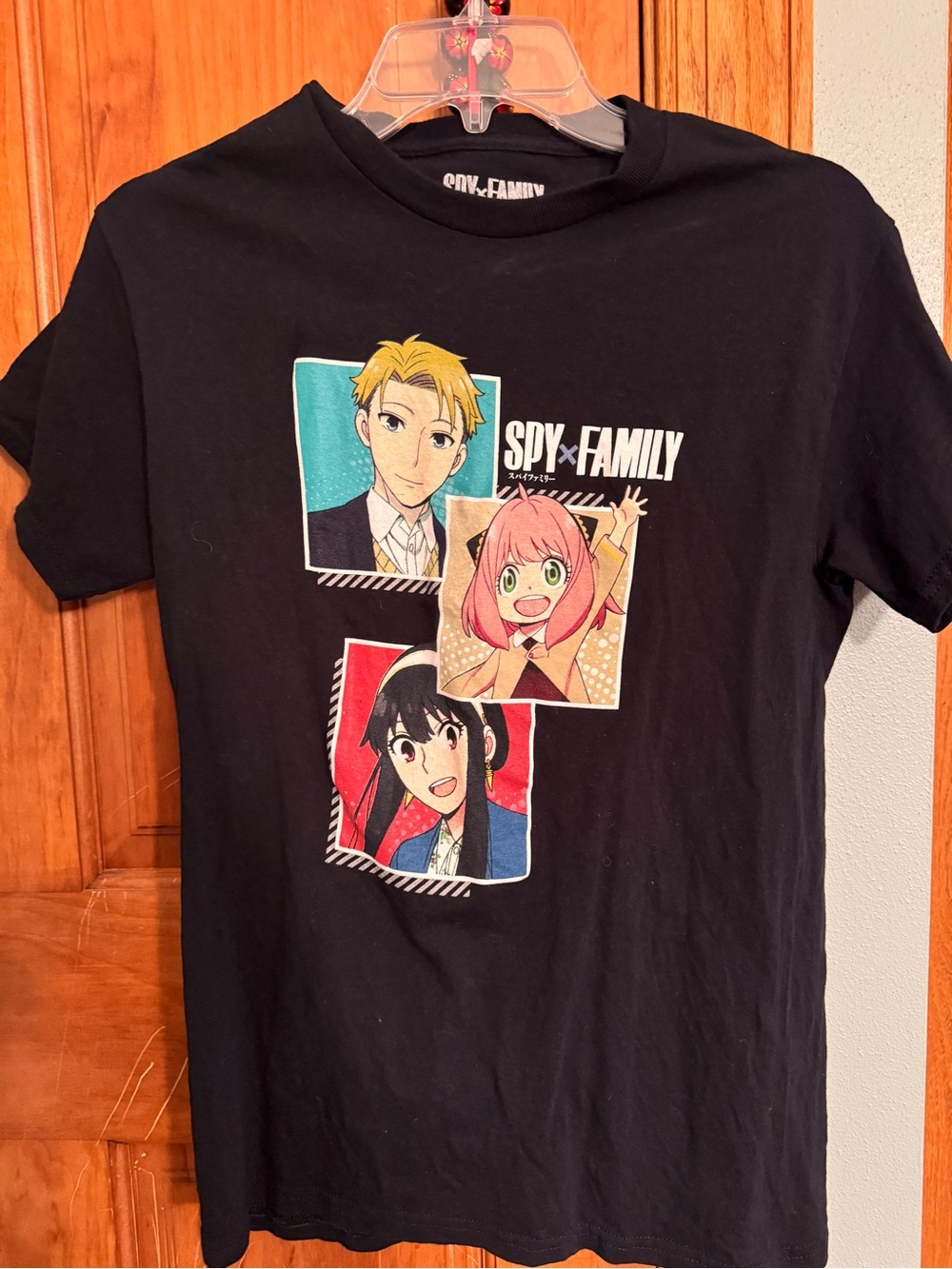 Spy x Family Black Graphic Tee featuring Anya, Loid & Yor